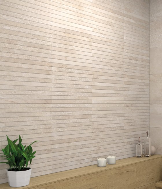 Future Stone Bone Overlap Decor Ceramic Wall Tile 270x420mm